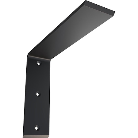 Countertop Support Steel Heavy Duty Bracket, Powder Coated Black 2 1/2W X 10D X 8H